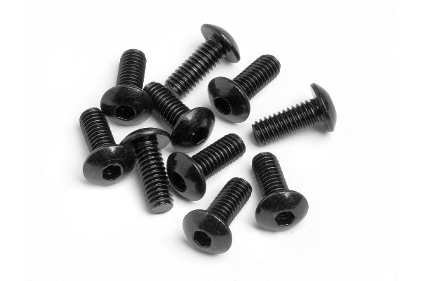 Button Head Screw M4X10Mm (Hex Socket/10Pcs) i gruppen LEKER, BARN OG BABY / Radiostyrt / Reservedeler & Ekstra tilbehør / HPI / Skruer/Fester / Skruer hos TP E-commerce Nordic AB (A04234)