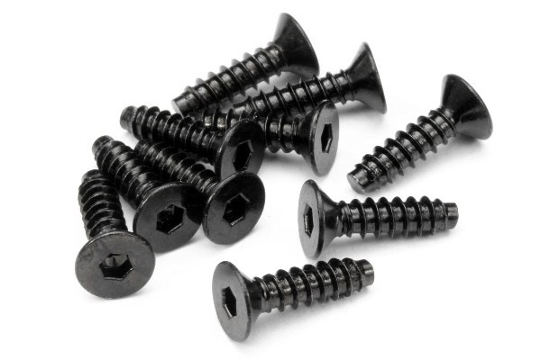 Tp Flat Head Screw M4X15Mm (Hex Socket/10Pcs) i gruppen LEKER, BARN OG BABY / Radiostyrt / Reservedeler & Ekstra tilbehør / HPI / Skruer/Fester / Skruer hos TP E-commerce Nordic AB (A04237)