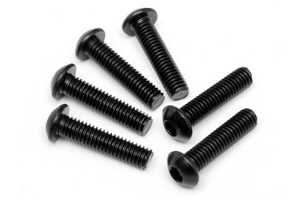 Button Head Screw M6X25Mm (Hex Socket/6Pcs) i gruppen LEKER, BARN OG BABY / Radiostyrt / Reservedeler & Ekstra tilbehør / HPI / Skruer/Fester / Skruer hos TP E-commerce Nordic AB (A04257)