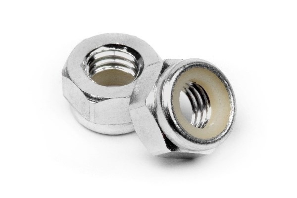 Aluminum Lock Nut M5 (Silver/10Pcs) i gruppen LEKER, BARN OG BABY / Radiostyrt / Reservedeler & Ekstra tilbehør / HPI / Skruer/Fester / Muttere hos TP E-commerce Nordic AB (A04259)