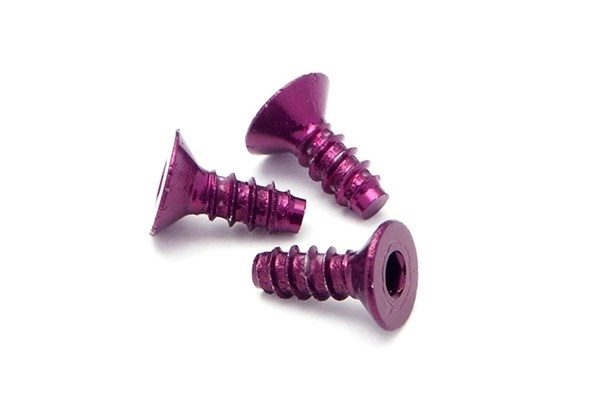 Alu Tp Flat Hd Screw 3 X8Mm Hex Socket/Purple/5Pc i gruppen LEKER, BARN OG BABY / Radiostyrt / Reservedeler & Ekstra tilbehør / HPI / Skruer/Fester / Skruer hos TP E-commerce Nordic AB (A04342)