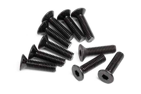 Flat Head Screw M3X12Mm (Hex Socket/10Pcs) i gruppen LEKER, BARN OG BABY / Radiostyrt / Reservedeler & Ekstra tilbehør / HPI / Skruer/Fester / Skruer hos TP E-commerce Nordic AB (A04347)