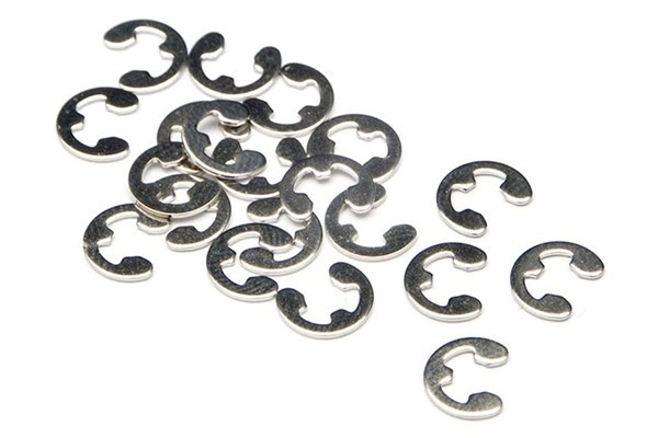 E Clip E2.5Mm (20Pcs) i gruppen LEKER, BARN OG BABY / Radiostyrt / Reservedeler & Ekstra tilbehør / HPI / Skruer/Fester / Låseringer hos TP E-commerce Nordic AB (A04363)