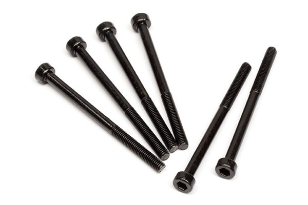 Skruer med hettehode M3X42Mm (svart/6stk) i gruppen LEKER, BARN OG BABY / Radiostyrt / Reservedeler & Ekstra tilbehør / HPI / Skruer/Fester / Skruer hos TP E-commerce Nordic AB (A04387)