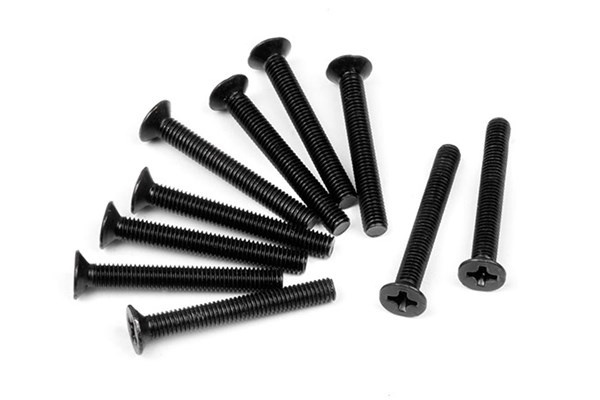 Flathead Screw M3X24Mm (10Pcs) i gruppen LEKER, BARN OG BABY / Radiostyrt / Reservedeler & Ekstra tilbehør / HPI / Skruer/Fester / Skruer hos TP E-commerce Nordic AB (A04392)