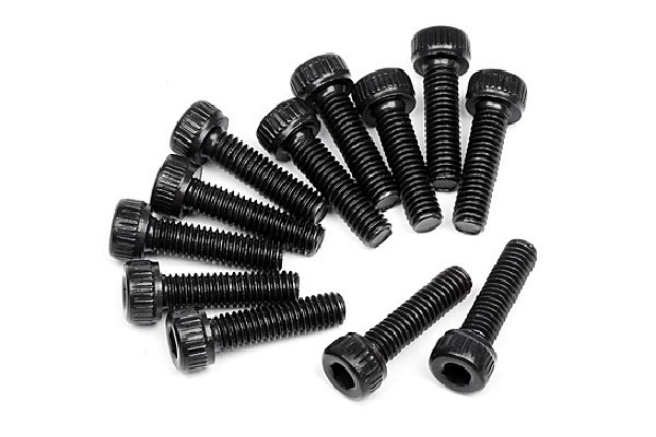 Skruer med hettehode M2 6 X 10Mm (12 stk.) i gruppen LEKER, BARN OG BABY / Radiostyrt / Reservedeler & Ekstra tilbehør / HPI / Skruer/Fester / Skruer hos TP E-commerce Nordic AB (A04408)