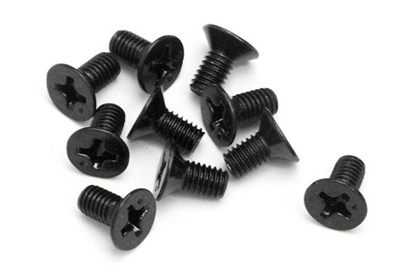 Flat hodeskrue M3X6Mm (10 stk.) i gruppen LEKER, BARN OG BABY / Radiostyrt / Reservedeler & Ekstra tilbehør / HPI / Skruer/Fester / Skruer hos TP E-commerce Nordic AB (A04426)
