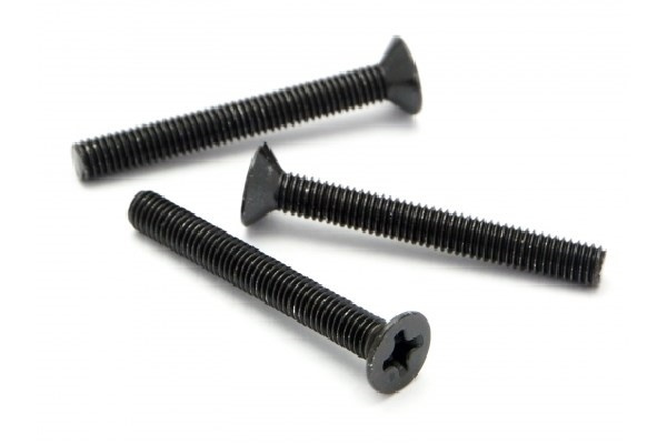 Flat Head Screw M3 X 25Mm (10 Pcs) i gruppen LEKER, BARN OG BABY / Radiostyrt / Reservedeler & Ekstra tilbehør / HPI / Skruer/Fester / Skruer hos TP E-commerce Nordic AB (A04432)