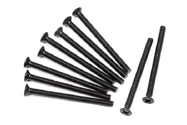 Flat Head Screw M3X40Mm (10Pcs) i gruppen LEKER, BARN OG BABY / Radiostyrt / Reservedeler & Ekstra tilbehør / HPI / Skruer/Fester / Skruer hos TP E-commerce Nordic AB (A04433)