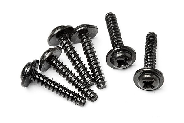 Tp. Flanged Screw M3X15Mm (6Pcs) i gruppen LEKER, BARN OG BABY / Radiostyrt / Reservedeler & Ekstra tilbehør / HPI / Skruer/Fester / Skruer hos TP E-commerce Nordic AB (A04449)