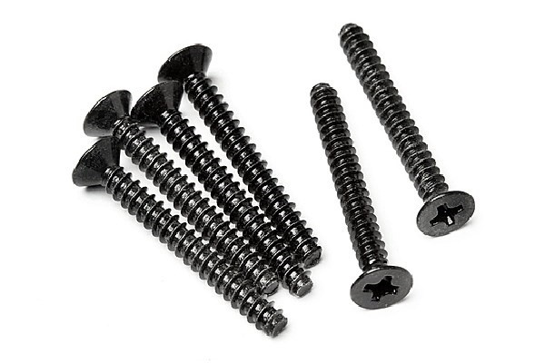 Tp. Flat Head Screw M3X25Mm (6Pcs) i gruppen LEKER, BARN OG BABY / Radiostyrt / Reservedeler & Ekstra tilbehør / HPI / Skruer/Fester / Skruer hos TP E-commerce Nordic AB (A04464)