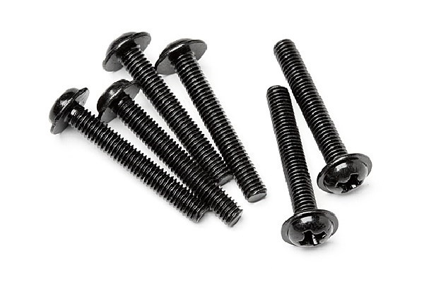 Flanged Screw M3X20Mm (6Pcs) i gruppen LEKER, BARN OG BABY / Radiostyrt / Reservedeler & Ekstra tilbehør / HPI / Skruer/Fester / Skruer hos TP E-commerce Nordic AB (A04465)