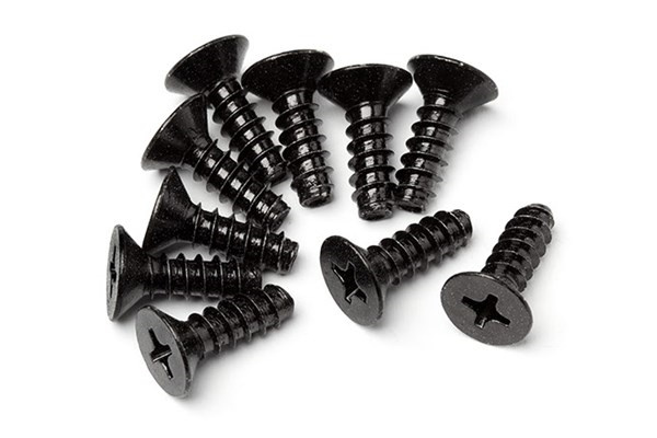 Tp Flat Head Screw M4 X 12Mm (10Pcs) i gruppen LEKER, BARN OG BABY / Radiostyrt / Reservedeler & Ekstra tilbehør / HPI / Skruer/Fester / Skruer hos TP E-commerce Nordic AB (A04475)