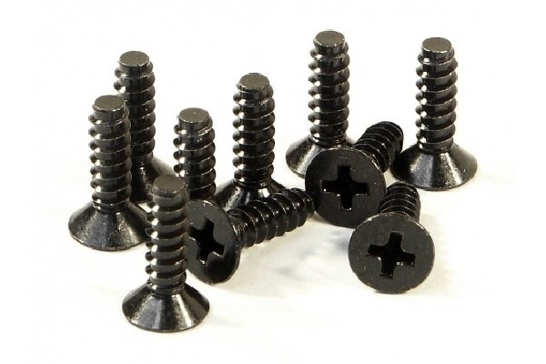 Tp. Flat Head Screw M4X15Mm (10Pcs) i gruppen LEKER, BARN OG BABY / Radiostyrt / Reservedeler & Ekstra tilbehør / HPI / Skruer/Fester / Skruer hos TP E-commerce Nordic AB (A04476)