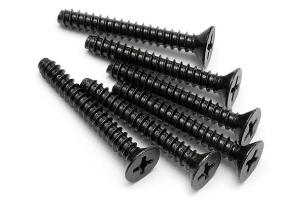 Tp. Flat Head Screw M4X30Mm (6Pcs) i gruppen LEKER, BARN OG BABY / Radiostyrt / Reservedeler & Ekstra tilbehør / HPI / Skruer/Fester / Skruer hos TP E-commerce Nordic AB (A04477)