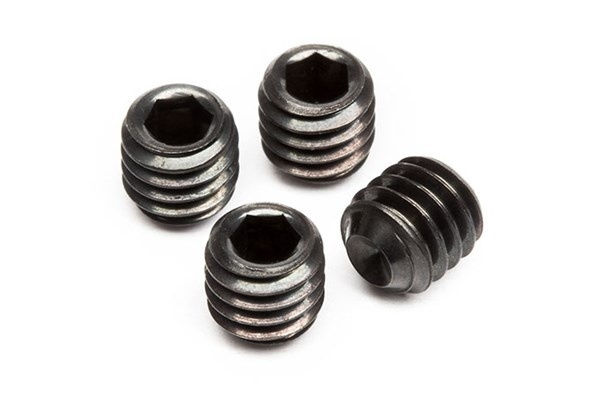 Settskrue M4X4Mm (4 stk.) i gruppen LEKER, BARN OG BABY / Radiostyrt / Reservedeler & Ekstra tilbehør / HPI / Skruer/Fester / Skruer hos TP E-commerce Nordic AB (A04505)