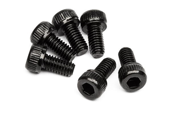 Skruer med hettehode M4 X 8Mm (6 stk.) i gruppen LEKER, BARN OG BABY / Radiostyrt / Reservedeler & Ekstra tilbehør / HPI / Skruer/Fester / Skruer hos TP E-commerce Nordic AB (A04516)