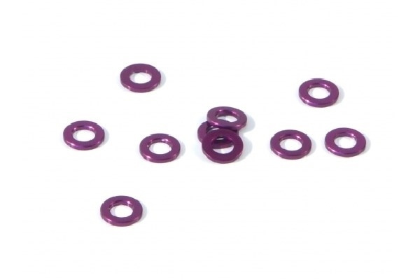 Aluminium Washer 3 X 6 X 0.75Mm (Purple/10 Pcs) i gruppen LEKER, BARN OG BABY / Radiostyrt / Reservedeler & Ekstra tilbehør / HPI / Skruer/Fester / Skiver hos TP E-commerce Nordic AB (A04519)