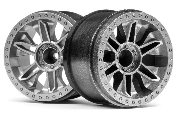 6-SHOT ST WHEEL (SILVER/2PCS) i gruppen LEKER, BARN OG BABY / Radiostyrt / Reservedeler & Ekstra tilbehør / HPI / Felger / Offroad hos TP E-commerce Nordic AB (A04554)