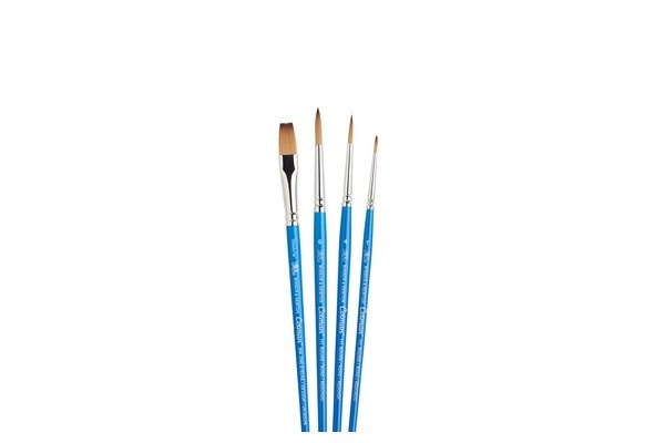 Cotman Børstesett med kort skaft, 4stk i gruppen SPORT, FRITID & HOBBY / Hobby / Male & Tegne / Børster hos TP E-commerce Nordic AB (A04660)