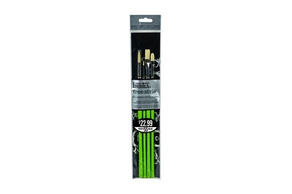 Free Style-børstesett i 4-pakning i gruppen SPORT, FRITID & HOBBY / Hobby / Male & Tegne / Børster hos TP E-commerce Nordic AB (A04749)