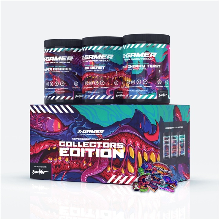 X-GAMER X-Tubz Hyper Beast Collection Box 3x 600g i gruppen Datautstyr / GAMING / Energidrikke for gamere hos TP E-commerce Nordic AB (A05036)