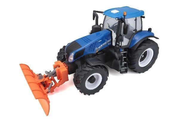 New Holland Traktor m/snøplog R/C 1:16 27MHz i gruppen LEKER, BARN OG BABY / Radiostyrt / Radiostyrte biler hos TP E-commerce Nordic AB (A05113)