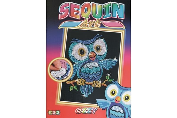 Sequin Art Ozzy Ugle 25x34cm i gruppen SPORT, FRITID & HOBBY / Hobby / Male & Tegne / Diamond Painting hos TP E-commerce Nordic AB (A05149)