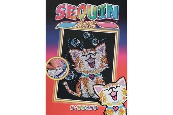 Sequin Art Bubbles the kitten 25x34cm i gruppen SPORT, FRITID & HOBBY / Hobby / Male & Tegne / Diamond Painting hos TP E-commerce Nordic AB (A05151)