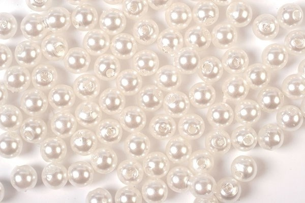 Plastperler 3 mm 500 g, hvit i gruppen SPORT, FRITID & HOBBY / Hobby / Perler / Plastperler hos TP E-commerce Nordic AB (A05170)