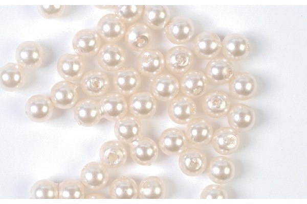Plastperler 4 mm 500 g, kremfarget i gruppen SPORT, FRITID & HOBBY / Hobby / Perler / Plastperler hos TP E-commerce Nordic AB (A05196)