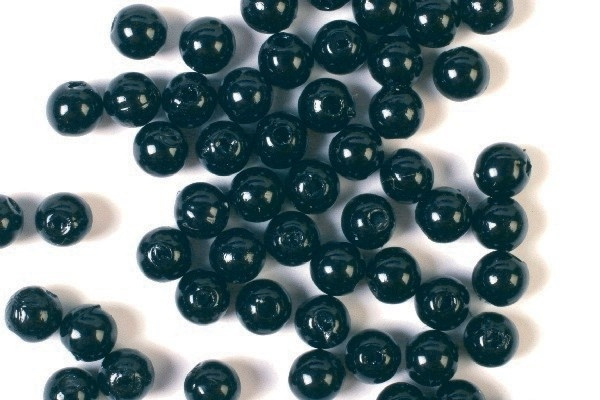 Plastperler 4 mm 500 g, svart i gruppen SPORT, FRITID & HOBBY / Hobby / Perler / Plastperler hos TP E-commerce Nordic AB (A05201)