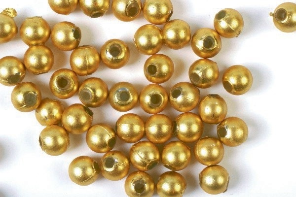 Plastpärlor 5mm 500g, Guld i gruppen SPORT, FRITID & HOBBY / Hobby / Perler / Plastperler hos TP E-commerce Nordic AB (A05218)