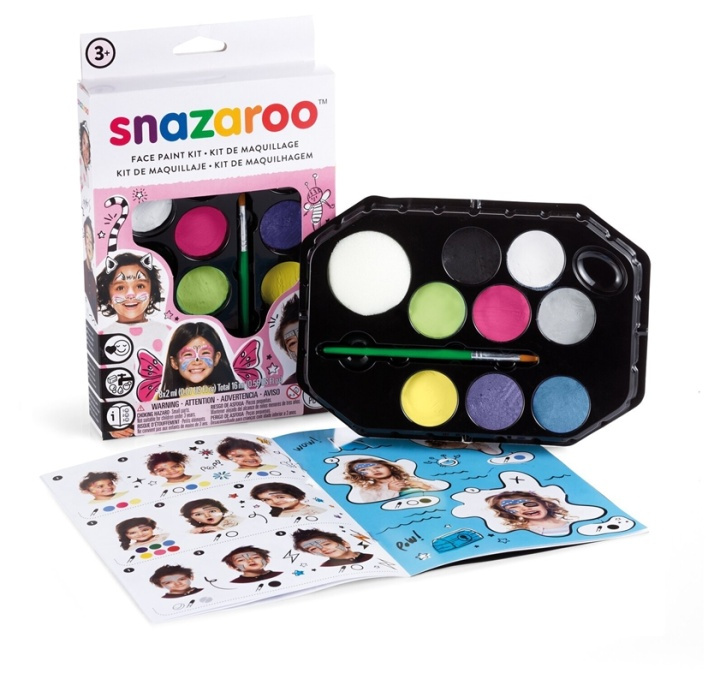 Snazaroo Ansiktsmaling 10 deler + hefte i gruppen LEKER, BARN OG BABY / Leker / Masker og kostymer hos TP E-commerce Nordic AB (A05300)