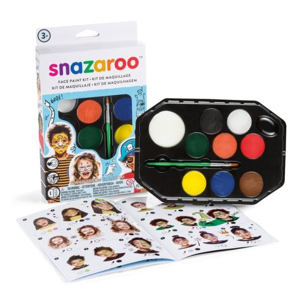 Snazaroo Ansiktsmaling 10 deler + veiledning i gruppen LEKER, BARN OG BABY / Leker / Masker og kostymer hos TP E-commerce Nordic AB (A05301)