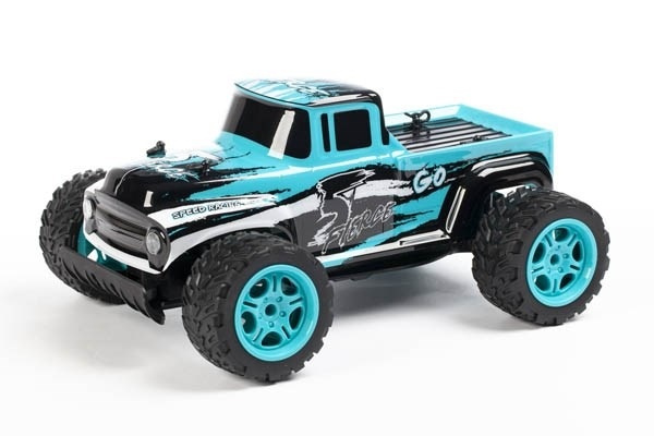 Go Fierce - offroad RC-pickup med 2,4 GHz fjernkontroll, turkis i gruppen LEKER, BARN OG BABY / Radiostyrt / Radiostyrte biler hos TP E-commerce Nordic AB (A05375)