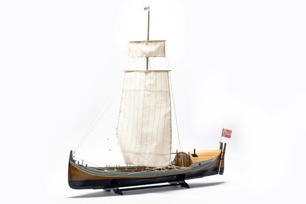 1:20 Nordlandsbaaden - wooden hull i gruppen SPORT, FRITID & HOBBY / Hobby / Tre modeller / Skip hos TP E-commerce Nordic AB (A05399)