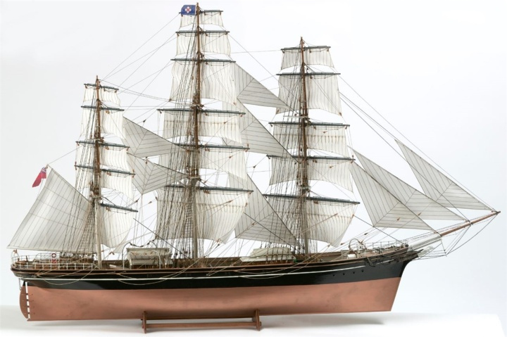 1:75 Cutty Sark - Skrog i tre i gruppen SPORT, FRITID & HOBBY / Hobby / Tre modeller / Skip hos TP E-commerce Nordic AB (A05412)
