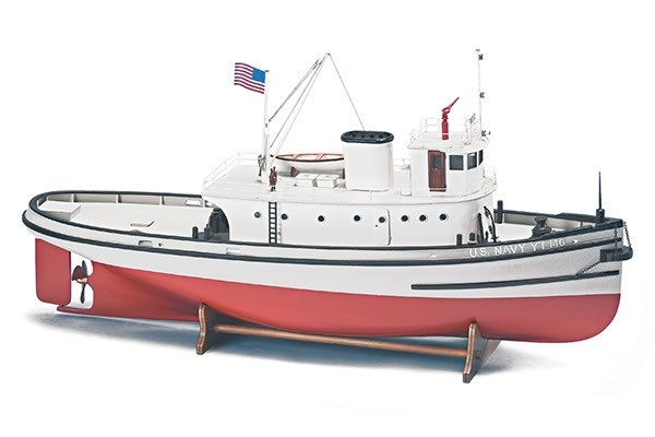 1:50 Hoga Pearl Harbor Tugboat -Wooden hull i gruppen SPORT, FRITID & HOBBY / Hobby / Tre modeller / Skip hos TP E-commerce Nordic AB (A05431)