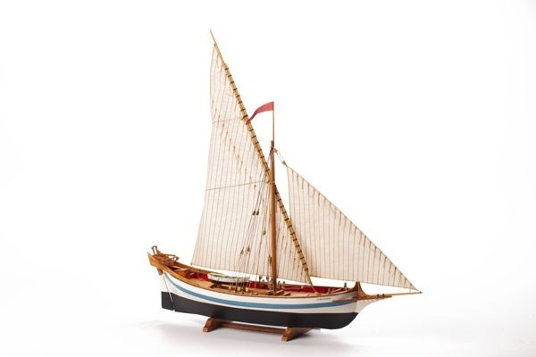 1:80 LE MARTEGAOU - Wooden hull i gruppen SPORT, FRITID & HOBBY / Hobby / Tre modeller / Skip hos TP E-commerce Nordic AB (A05438)
