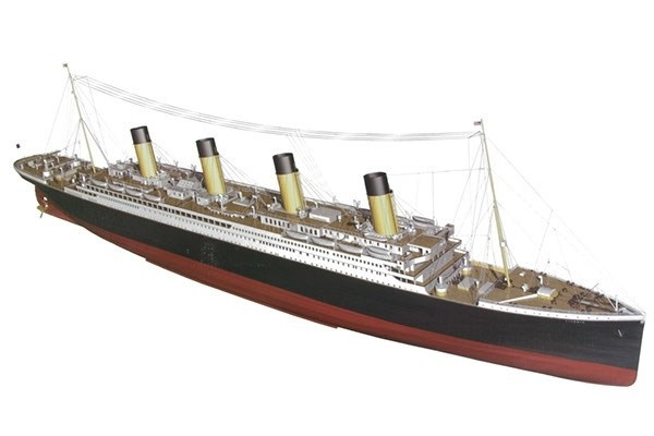 1:144 RMS Titanic Complete -Wooden hull i gruppen SPORT, FRITID & HOBBY / Hobby / Tre modeller / Skip hos TP E-commerce Nordic AB (A05445)