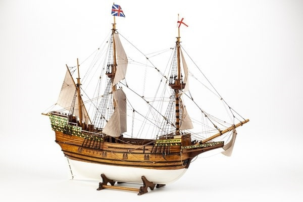 1:60 Mayflower -Wooden hull i gruppen SPORT, FRITID & HOBBY / Hobby / Tre modeller / Skip hos TP E-commerce Nordic AB (A05448)