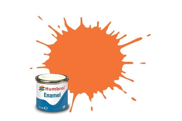 Paint enamel gloss 14 ml orange i gruppen SPORT, FRITID & HOBBY / Hobby / Hobbyfarger / Humbrol / Oljebasert hos TP E-commerce Nordic AB (A05505)