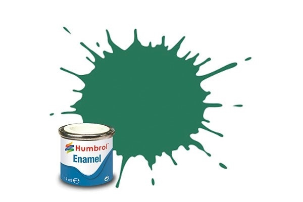 Paint enamel matt 14 ml mid green i gruppen SPORT, FRITID & HOBBY / Hobby / Hobbyfarger / Humbrol / Oljebasert hos TP E-commerce Nordic AB (A05574)