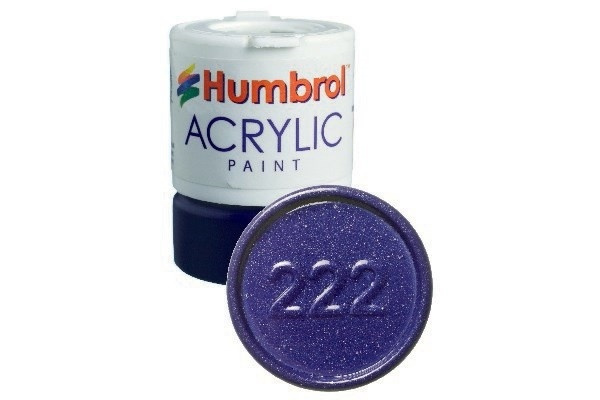 Akrylmaling Moonlight Blue 12ml - Metallic i gruppen SPORT, FRITID & HOBBY / Hobby / Hobbyfarger / Humbrol / Vannbasert hos TP E-commerce Nordic AB (A05667)