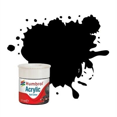 Akrylmaling Rail Colours Dirty Black i gruppen SPORT, FRITID & HOBBY / Hobby / Hobbyfarger / Humbrol / Vannbasert hos TP E-commerce Nordic AB (A05688)