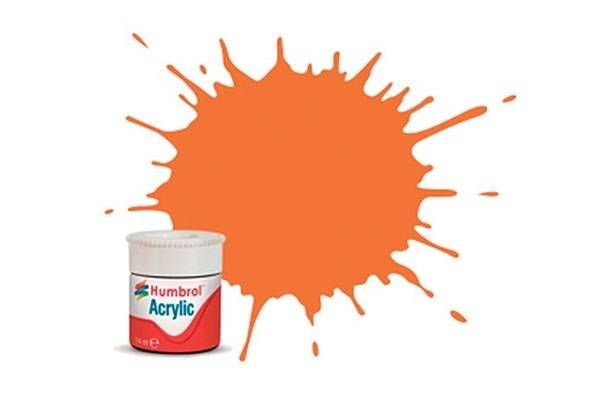 Acrylic maling orange 14ml - Klar replacement i gruppen SPORT, FRITID & HOBBY / Hobby / Hobbyfarger / Humbrol / Vannbasert hos TP E-commerce Nordic AB (A05731)