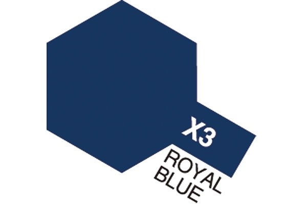 Acrylic Mini X-3 Royal Blue i gruppen SPORT, FRITID & HOBBY / Hobby / Hobbyfarger / Tamiya / Vannbasert hos TP E-commerce Nordic AB (A05779)