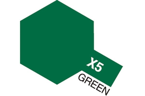 Acrylic Mini X-5 Green i gruppen SPORT, FRITID & HOBBY / Hobby / Hobbyfarger / Tamiya / Vannbasert hos TP E-commerce Nordic AB (A05781)