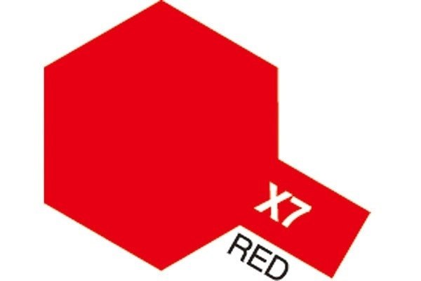Akryl Mini X-7 Rød i gruppen SPORT, FRITID & HOBBY / Hobby / Hobbyfarger / Tamiya / Vannbasert hos TP E-commerce Nordic AB (A05783)
